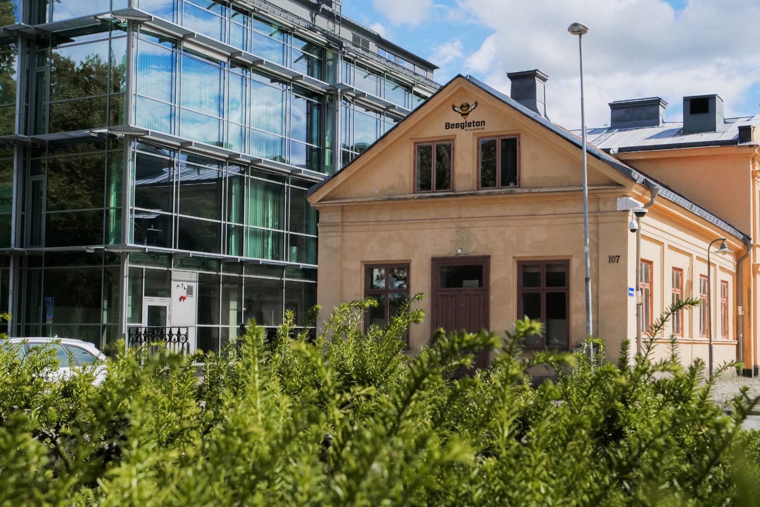 Huset på gatan i centrala Norrköping